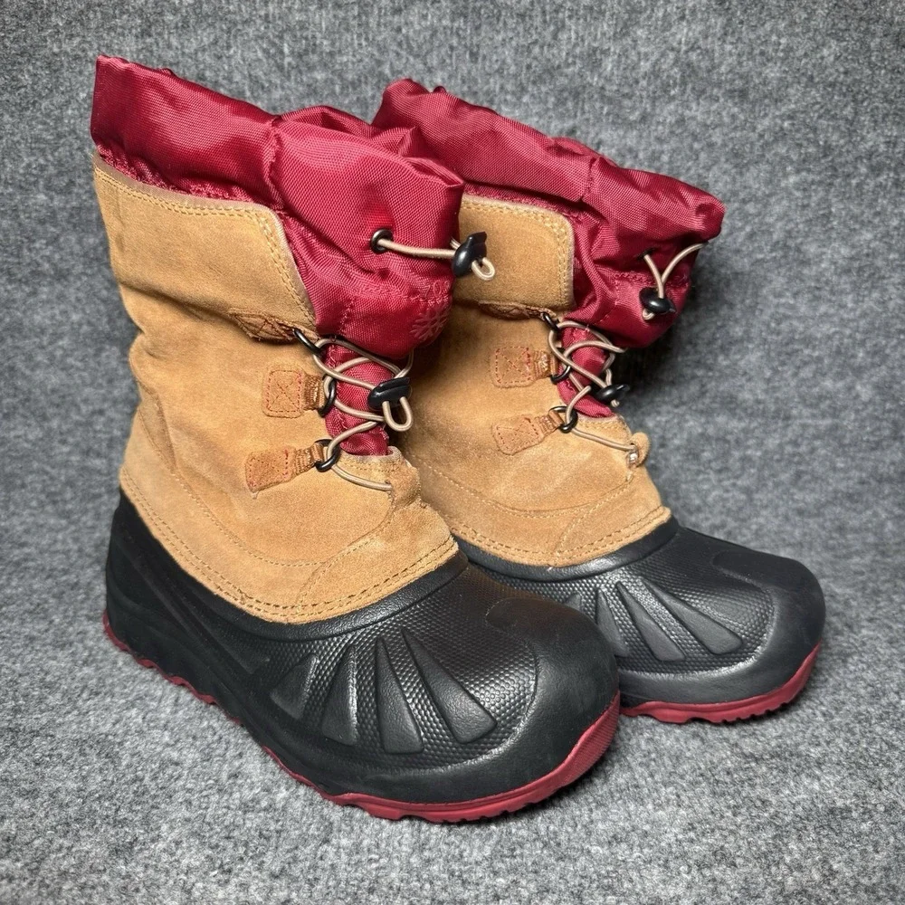 UGG Australia Kids Waterproof -20C Insulated Snow Boots Red Ludvig Size US 4